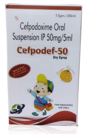 Cefpodef-50/100 DRY SYRUP